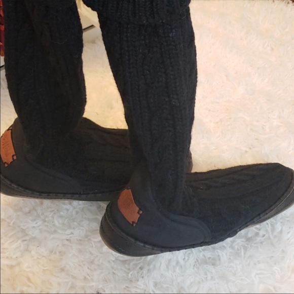 Mad Love Indoor/Outdoor Woven Knee-High Boots - Picture 2 of 6